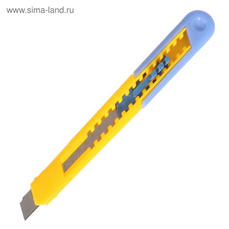Нож канцелярский, лезвие 9 мм, корпус пластик, фиксатор, блистер ...