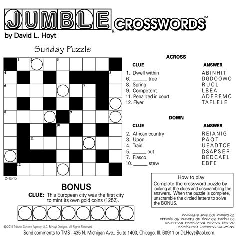 Daily Commuter Puzzle Printable - Printable Templates