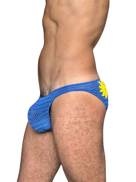 Mens Swim Briefs Crochet Mens Swimwear Bikini Handmade Male Speedo Mens Swim Trunks With Sun