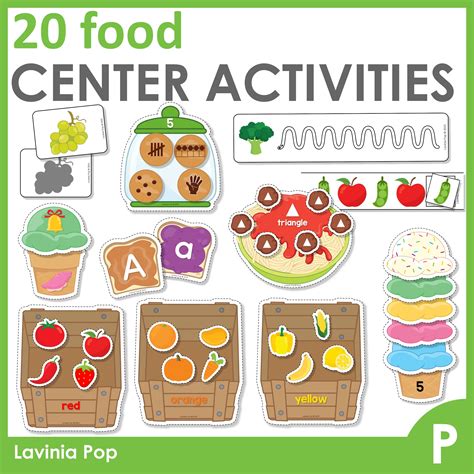 Printable Food Activities for Preschool