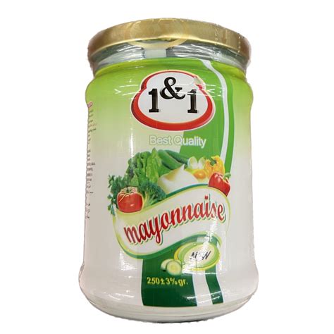 1and1 Mayonnaise 250g سس مایونز یک و یک Hyper Panda Supermarket