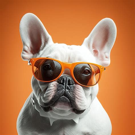 Un Perro Con Gafas De Sol Foto Premium