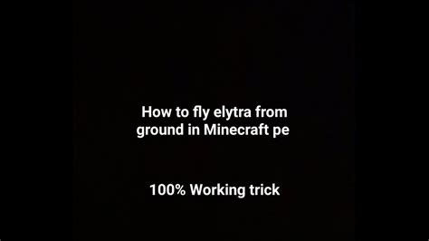 Minecraft Pe How To Use Elytra How To Fly From Ground Mcpe