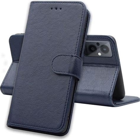 Coque pour Oppo Reno 8 Lite Portefeuille Rabat Clapet Aimanté Bleu