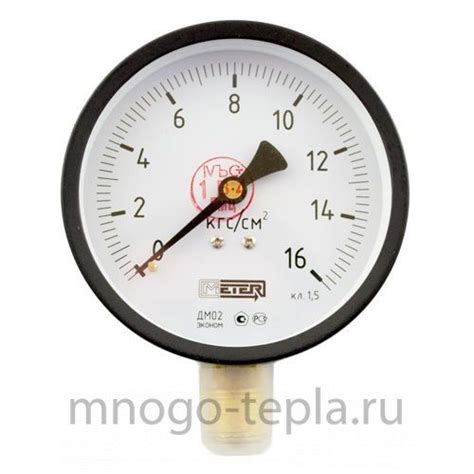 Манометр МТ 100М 1,6МПа (метрическая резьба - М20х1.5) купить