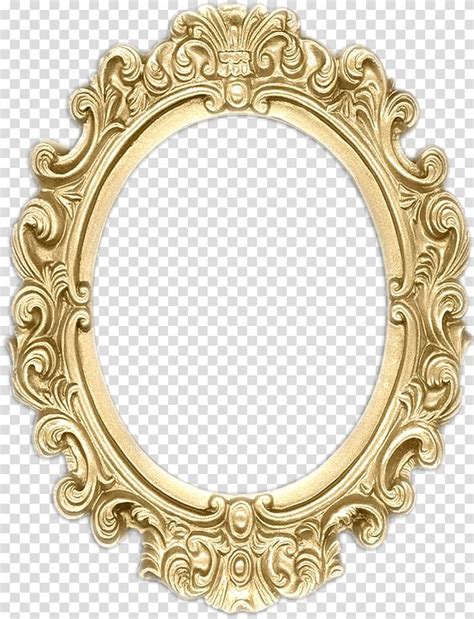 Gold Floral Frame Illustration