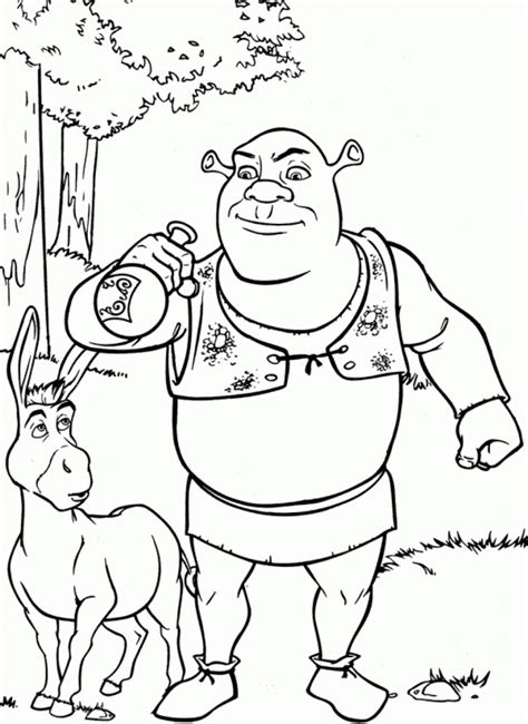 Shrek Desenhos Para Colorir Shrek Desenho P Ginas Para Colorir Da