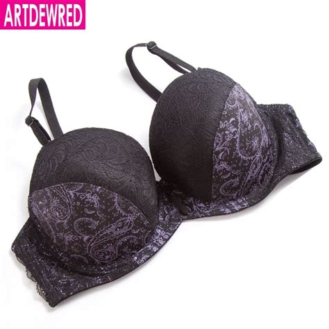 Womens Lager Bosom Print Bras Underwired Sexy Lingerie Floral Lace Bralette Bh Plus Size