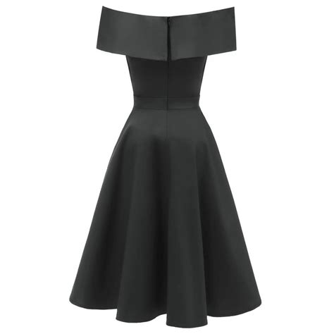 Купить Женское винтажное платье миди с открытыми плечами и бардо ...