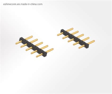 male header pin connector mm pitch  pin header straight angle