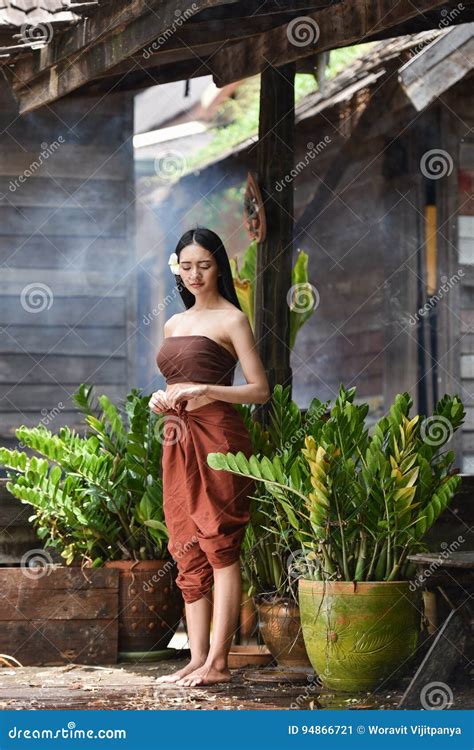 Thai Women Dress Style Thai Stock Image Image Of Asia Adult 94866721