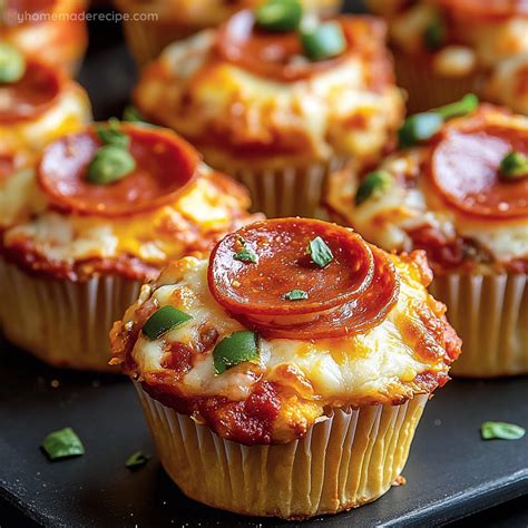 Delicious Bite Sized Deep Dish Pizza Cupcakes Perfect For Parties