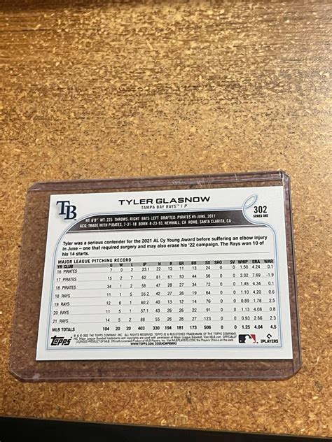 Topps Baseball Tyler Glasnow Ebay