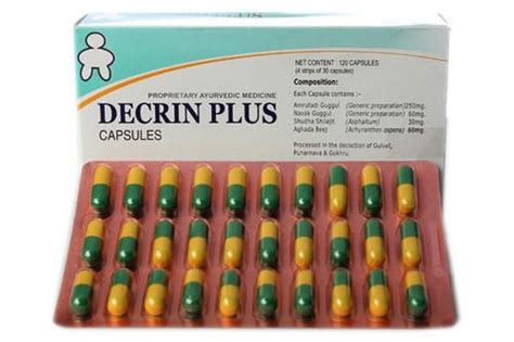 Decrin Plus Capsules For Obesity And Hypercholesterolemia - Patwa ...