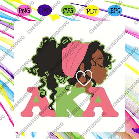 Aka Sorority Alpha Kappa Pretty Girls Svg Trending Svg Cherishsvgcricut