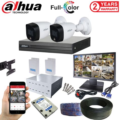 Dahua 2mp Full Color 2 Camera Complete Cctv Package Shoppy