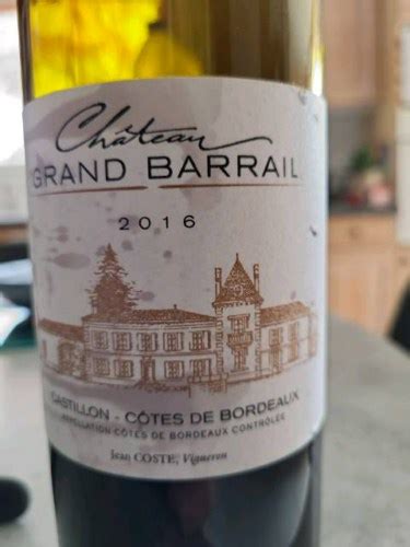 Ch Teau Grand Barrail Castillon C Tes De Bordeaux Vivino Us