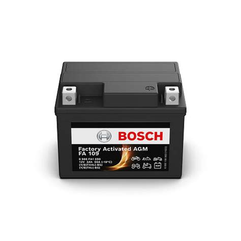 Акумуляторна батарея 3A МОТО АКБ BOSCH FACTORY ACTIVATED AGM ПРАВ ...