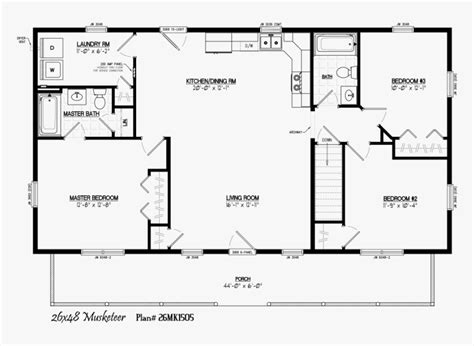 28 X 48 House Floor Plans Hd Png Download Kindpng
