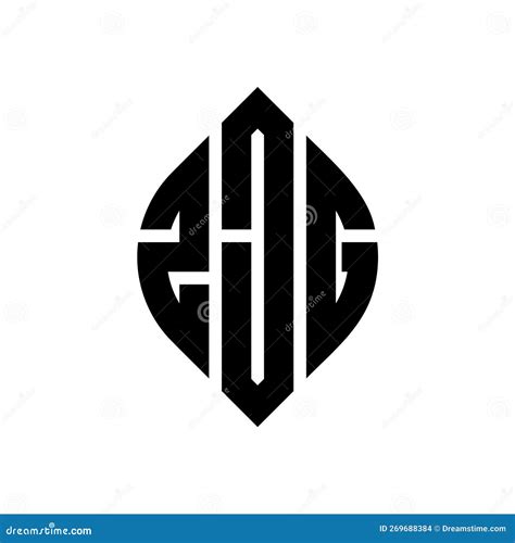 ZJG Circle Letter Logo Design with Circle and Ellipse Shape. ZJG ...