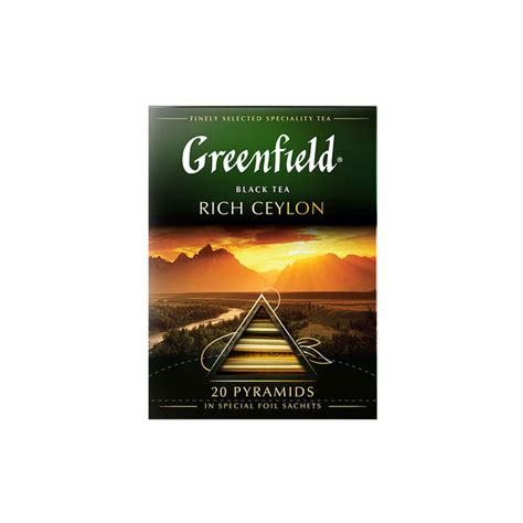 Чай Greenfield Rich Ceylon черный (2г x 20шт), 40г купить на OZON по ...