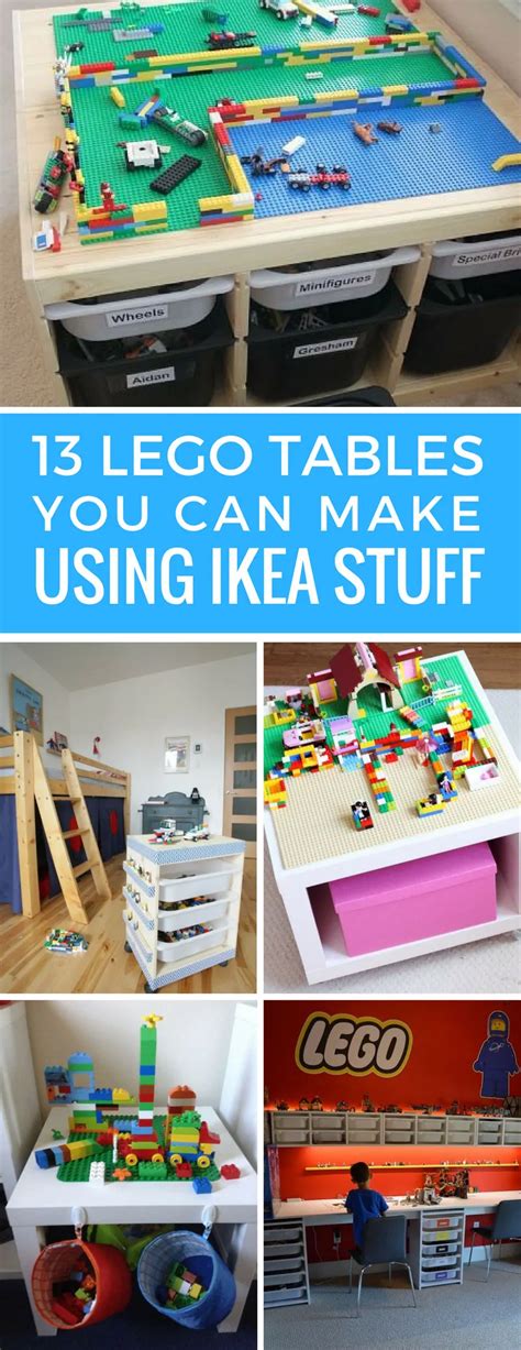 13 Awesome Ikea Lego Tables That Your Kids Will Go Crazy Over