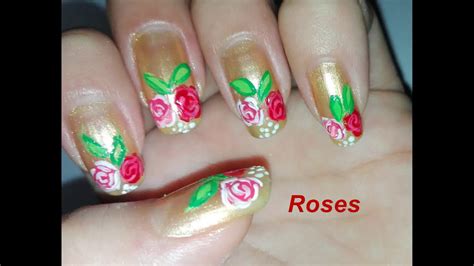 Easy Diy Rose Nail Art Tutorial No Tools Step By Step Nail Art Design