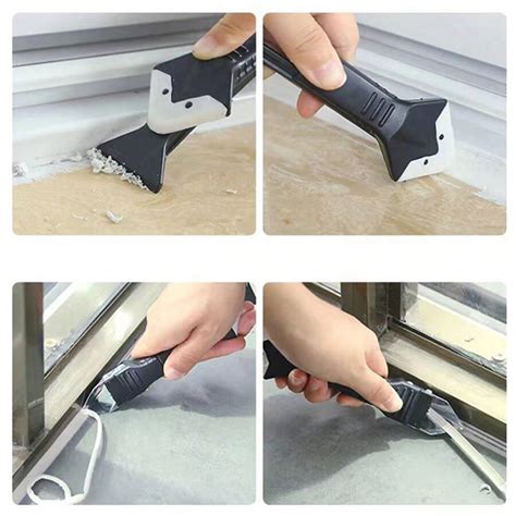 1pc Multifunctional Caulk Removal Tool Glass Glue Scraper Knife Metal