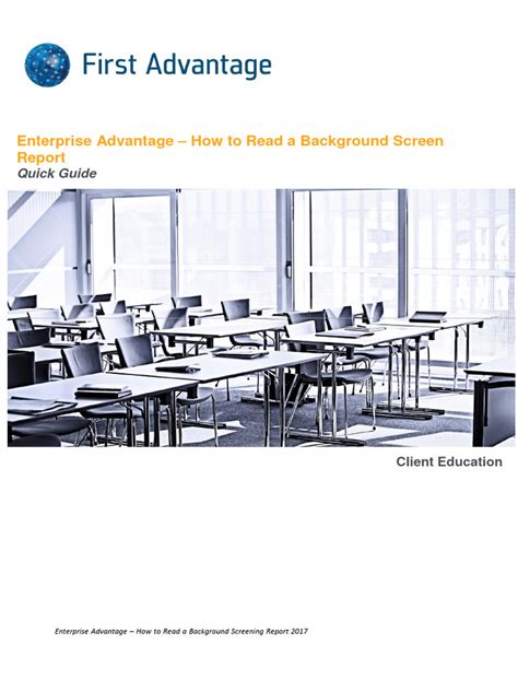 Ea How To Read A Background Screening Report 2017 Download Free Pdf