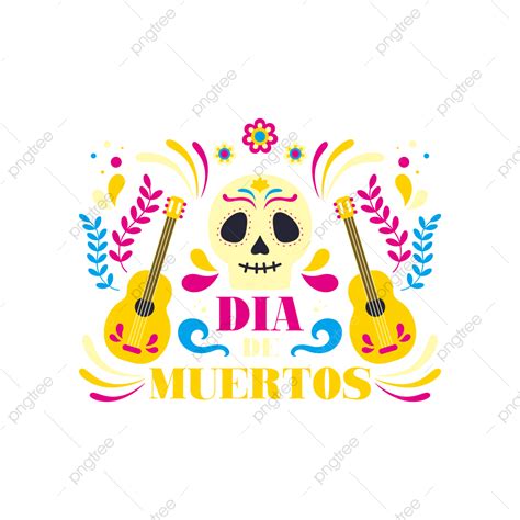 Celebración Del Día De Muertos Dibujada A Mano PNG dibujos Dia De