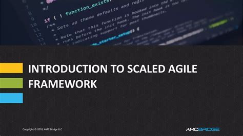 Introduction To Scaled Agile Framework Ppt Free Download