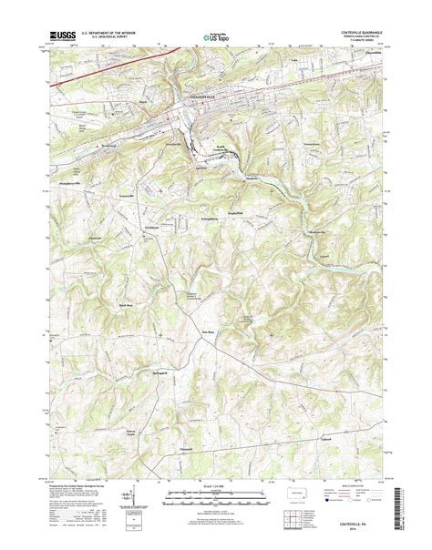 Mytopo Coatesville Pennsylvania Usgs Quad Topo Map