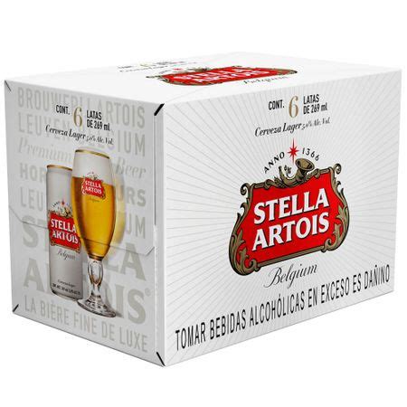 Cerveza Stella Artois Six Pack Lata 269Ml Bodegaelvis