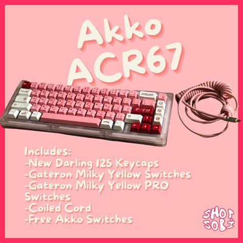 AKKO ACR67 (Pink), Computers & Tech, Parts & Accessories, Computer ...