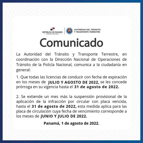 Radio Panamá on Twitter La ATTTPanama comunica la suspensión