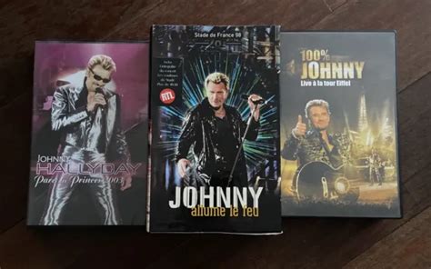 Cassette Vhs Johnny Halliday Lot De Cassettes Concert Paris France