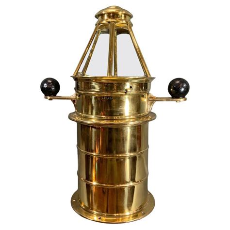 Outstanding Solid Brass Yacht Binnacle circa 1920 | Solid brass