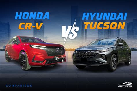 Honda Cr V Vs Hyundai Tucson Comparison Spec Sheet Battle