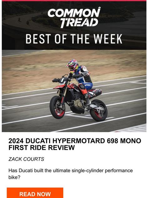 Revzilla CT Digest 2024 Ducati Hypermotard 698 Mono First Ride Review