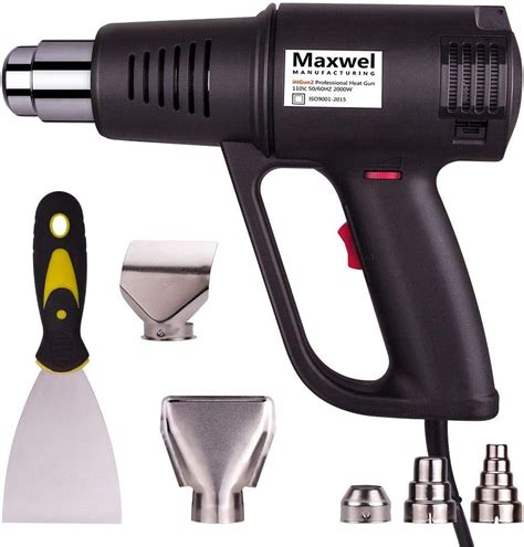 Heat Gun Hot Air Vinyl Shrink Maxwel Electric Industrial Use Temp Adjustable Heavy Duty Hot