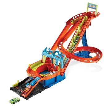 Hot Wheels City Rajdowy Rollercoaster Zestaw Z Nap Dem Hot Wheels Sklep Empik