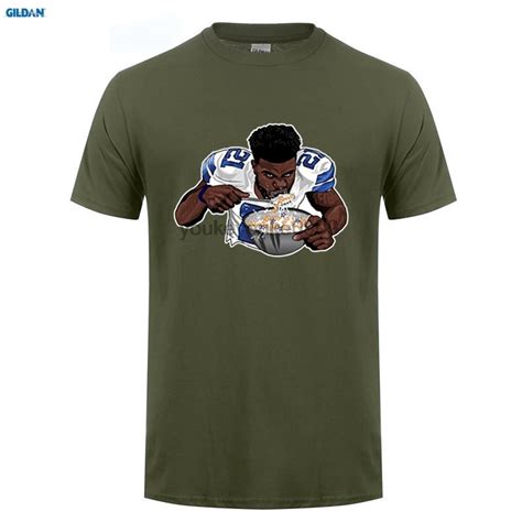 Gildan Short Sleeve Cowboys Ezekiel Elliott Lets Eat Shirt Tshirt