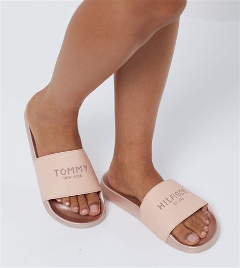 Buy Tommy Hilfiger Slides Slippers Nude In Nude ThStreet Kuwait