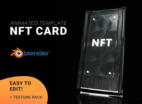 NFT Rare Card Template For Blender 3D Model Animated CGTrader