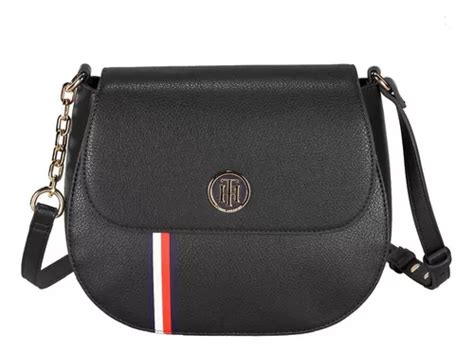 Bolsa Transversal Tommy Hilfiger Aw Aw Design Liso De Poliuretano