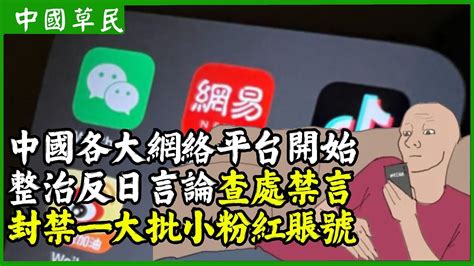 中國各大網絡平台開始整治反日言論 查處禁言封禁一大批小粉紅賬號 Reaction Video 胡友平 义和团 U型锁 Youtube