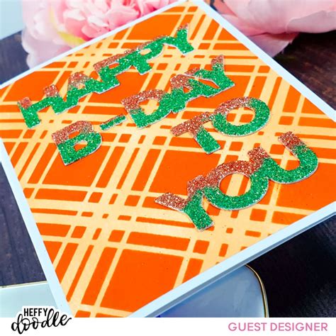 Tone On Tone Double Stenciled Backgrounds With Guest Designer Tasha