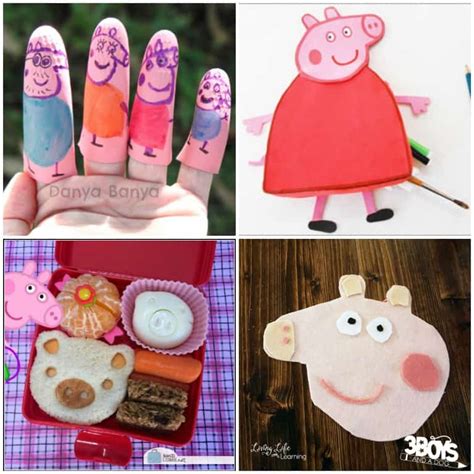 Adorable Peppa Pig Craft Ideas for Kids - 3 Boys and a Dog