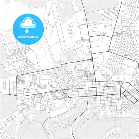 Vector PDF map of Tiraspol, Moldova - HEBSTREITS