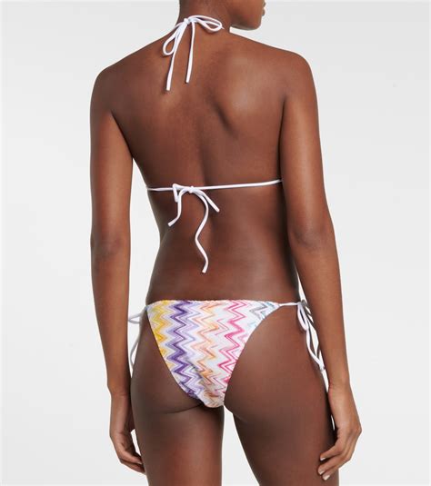 Zig Zag Triangle Bikini In Multicoloured Missoni Mare Mytheresa